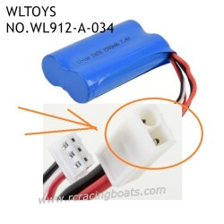 WLTOYS WL912-A Speed Boat Parts 7.4V Battery 1500mAh EL Plug