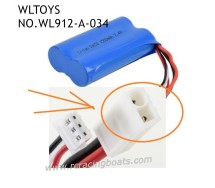 WLTOYS WL912-A Speed Boat Parts 7.4V Battery 1500mAh EL Plug