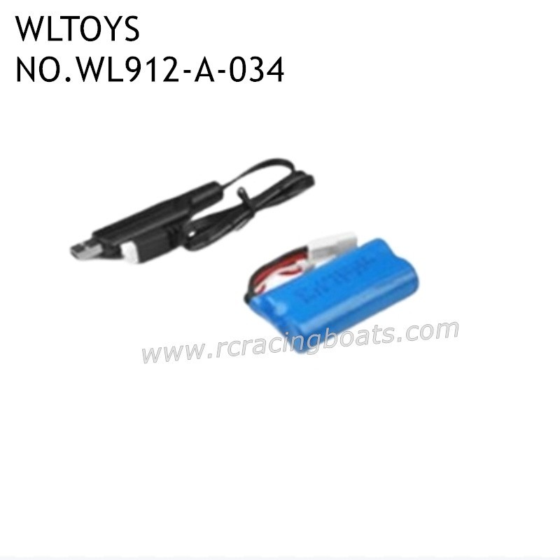 WLTOYS WL912-A Speed Boat Parts 7.4V Battery 1500mAh EL Plug