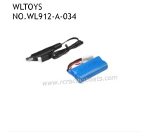 WLTOYS WL912-A Speed Boat Parts 7.4V Battery 1500mAh EL Plug