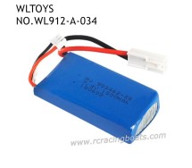 WLTOYS WL912-A Speed Boat Parts 7.4V Battery 1500mAh EL Plug