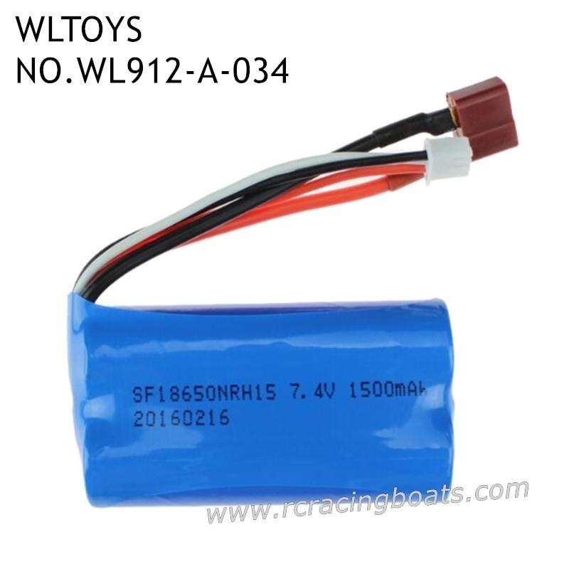 WLTOYS WL912-A Speed Boat Parts 7.4V Battery T-Plug