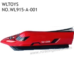 WLTOYS WL915-A 2.4Ghz RC Boat Parts Boat Main Body Kit Red