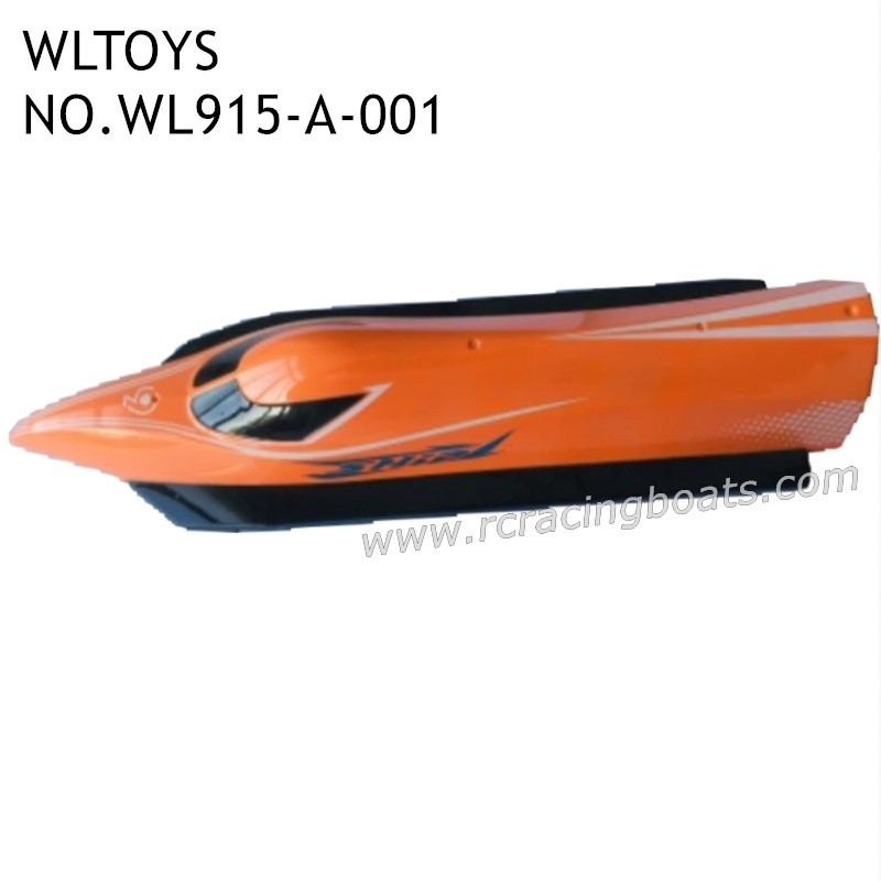 WLTOYS WL915-A 2.4Ghz RC Boat Parts Boat Main Body Kit Orange