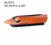 WLTOYS WL915-A 2.4Ghz RC Boat Parts Boat Main Body Kit Orange