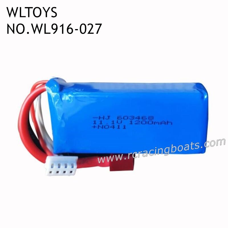 WLTOYS WL916 2.4Ghz RC Boat Parts 11.1V 1800mAh Battery