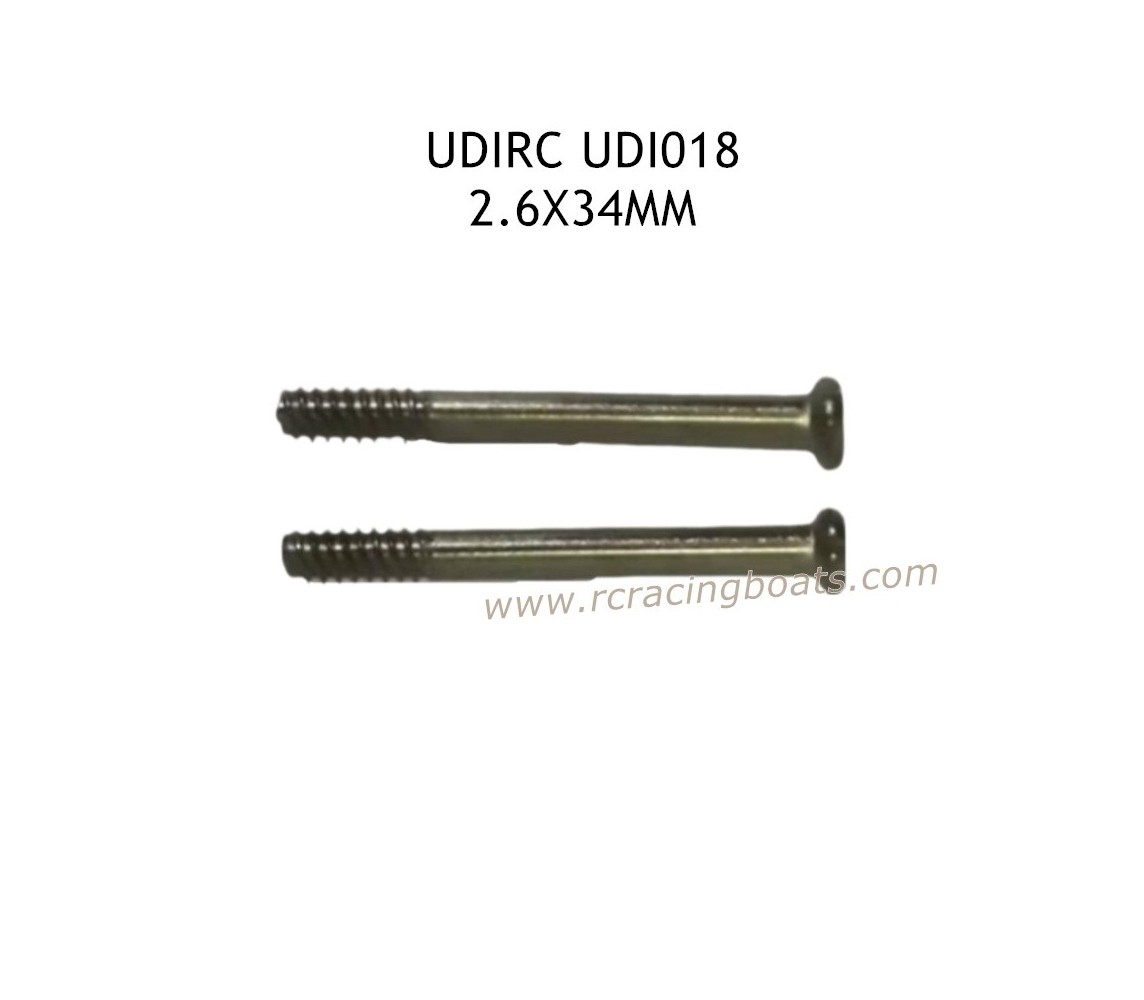 UDIRC UDI018 2.4Ghz RC Boat Parts 2.6X34MM Rudder Half Screw