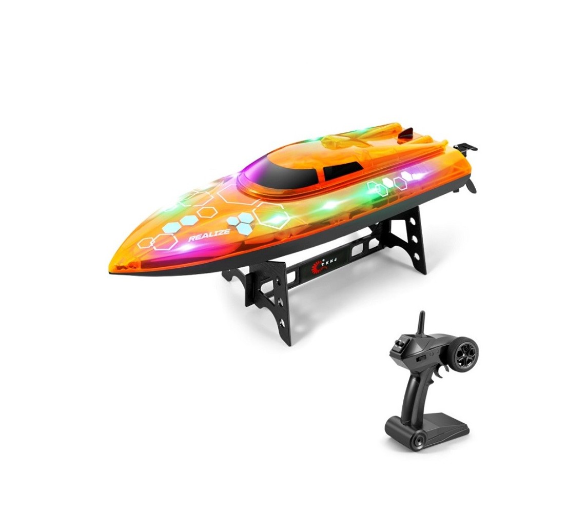 SKYTECH H155 2.4G 4CH Mini High Speed Racing Boats for Children Orange