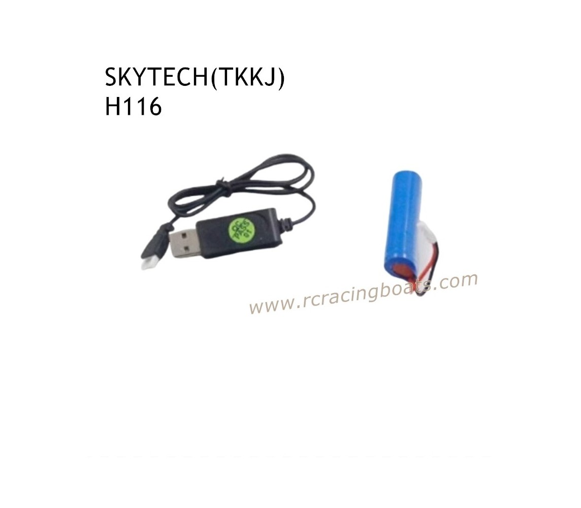 SKYTECH TKKJ H116 RC Boat Parts Battery and Charger