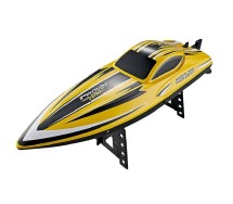 HONGXUNJIE HJ818 Brushed Remote Comtrol Boat RTR for Kids Yellow