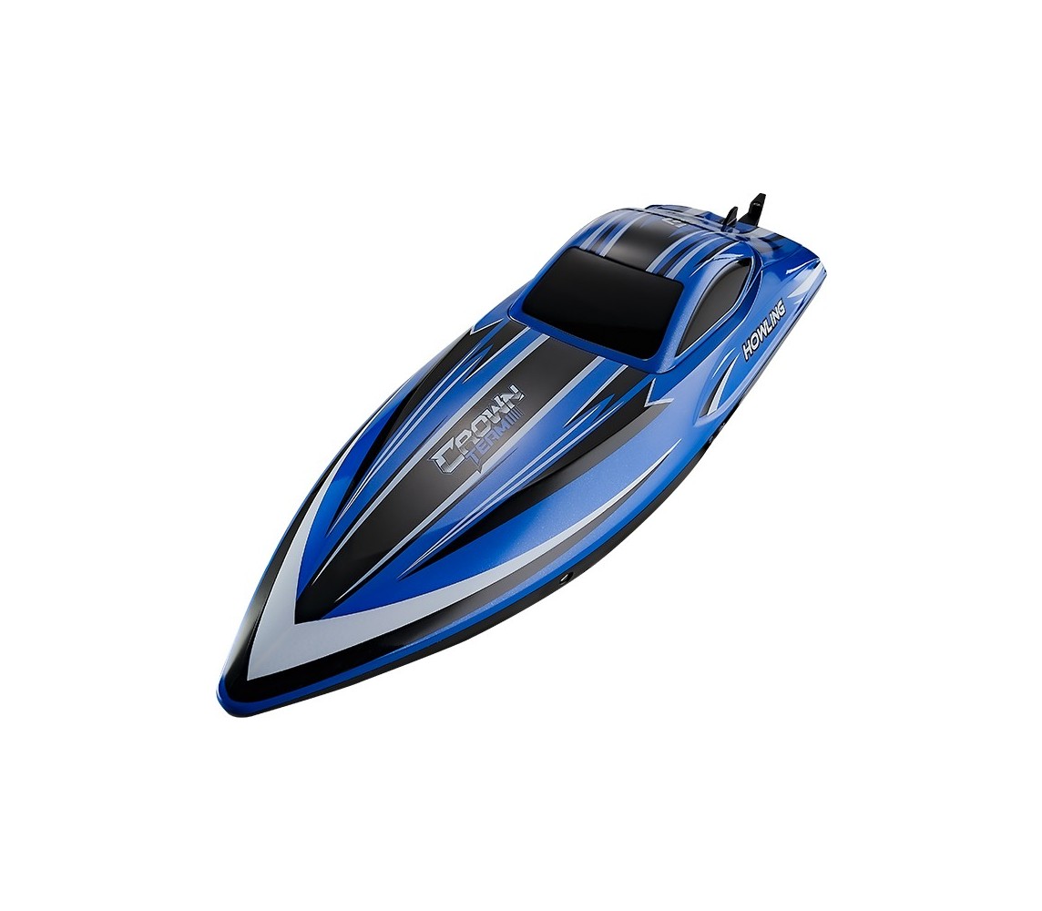 HONGXUNJIE HJ818 Brushed Remote Comtrol Boat RTR for Kids Blue