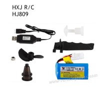 HXJ HJ809 High Speed Boat Parts Battery Rudder Kit