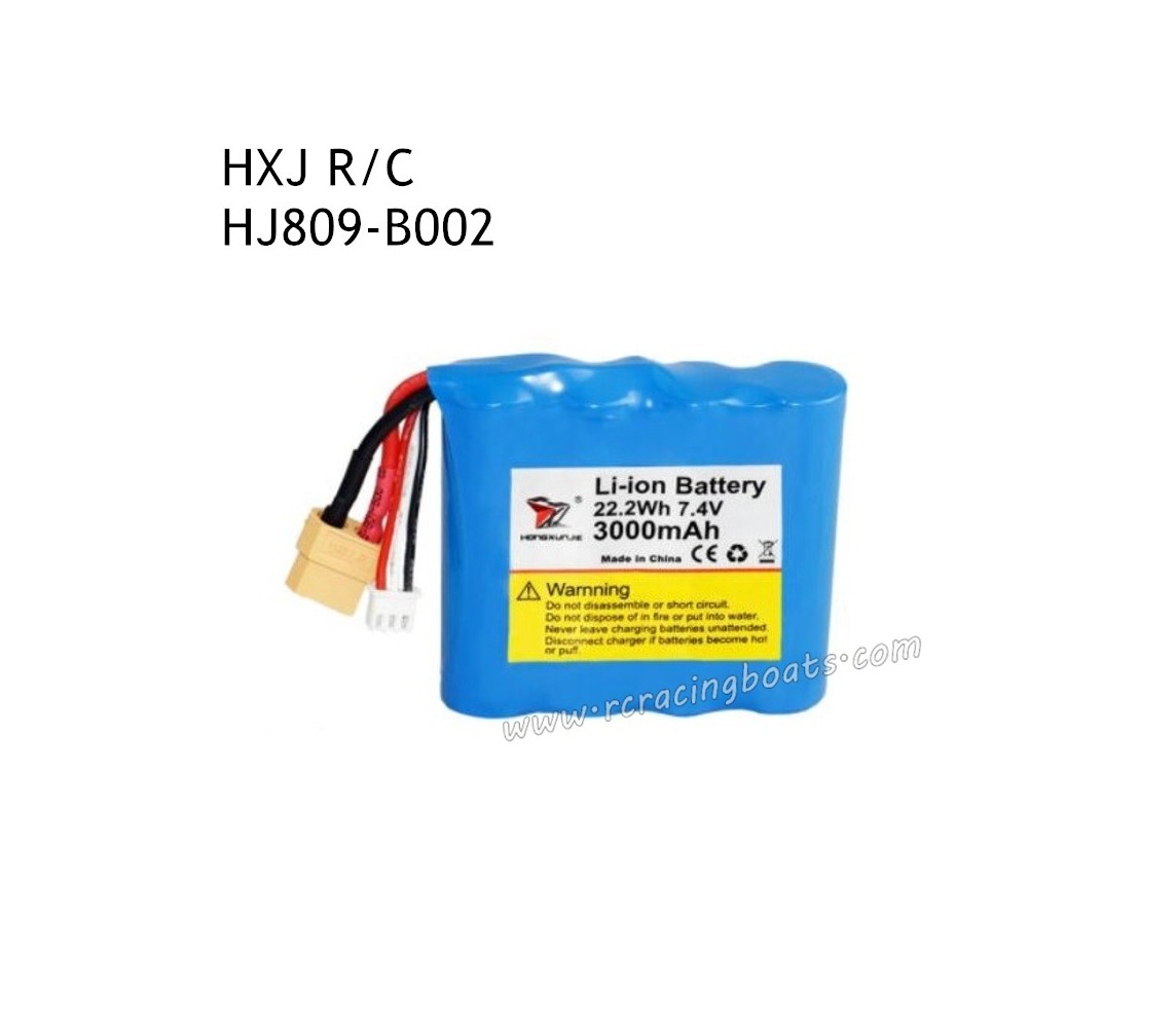 HXJ HJ809 High Speed Boat Parts 7.4V Battery 3000mAh B002