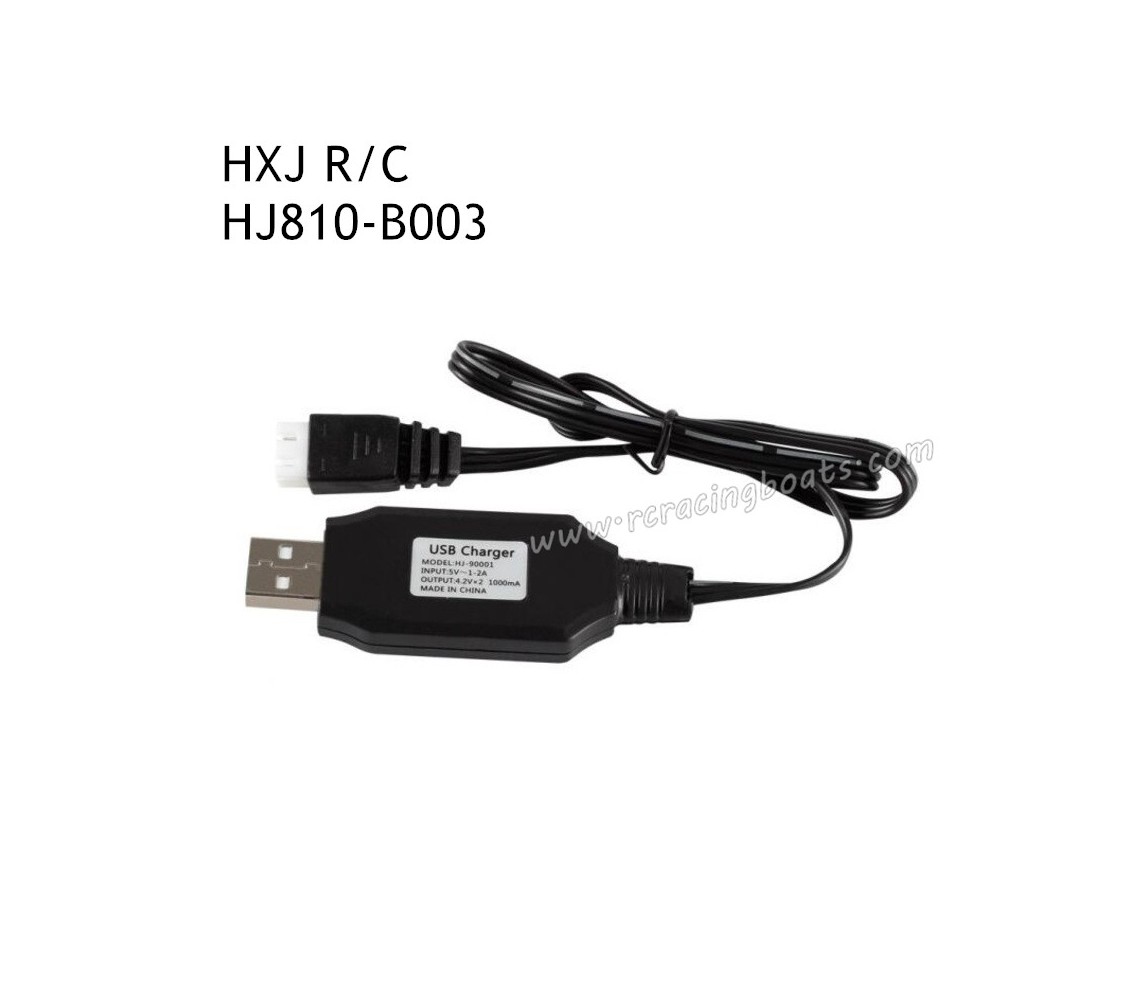 HONGXUNJIE HJ810 RC Boat Parts 7.4V USB Charger B003