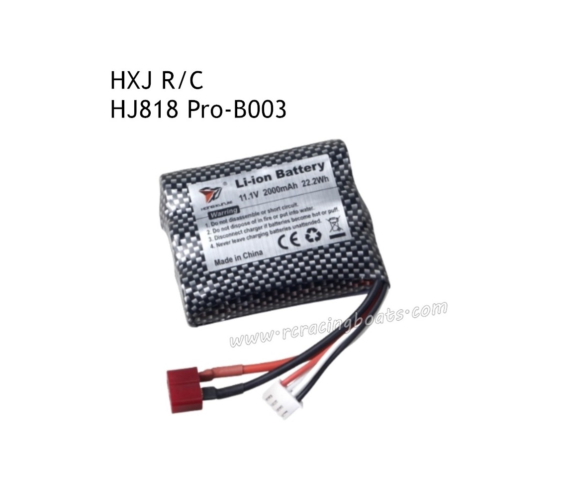 HONGXUNJIE HJ818 Pro Remote Control Boat Parts 11.1V 2000mAh Battery B003