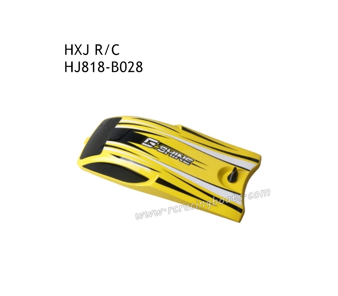 HONGXUNJIE HJ818 Remote Control Boat Parts Boat Cover Yellow B027