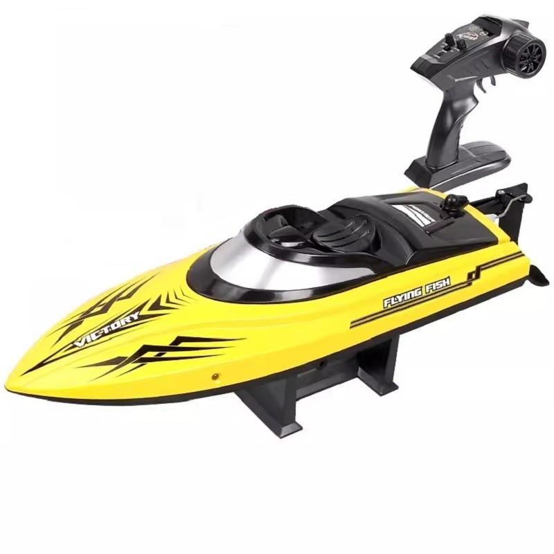 HXJ HJ811 2.4GHz High Speed Waterproof RC Boat with Remote Control Boat Yellow