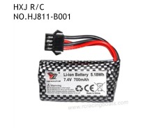 HXJ HJ811 2.4Ghz RC Boat Parts Li-ion Battery 5.18Wh 7.4V 700mAh B001