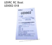 UDIRC UDI002 Tempo Parts Manual