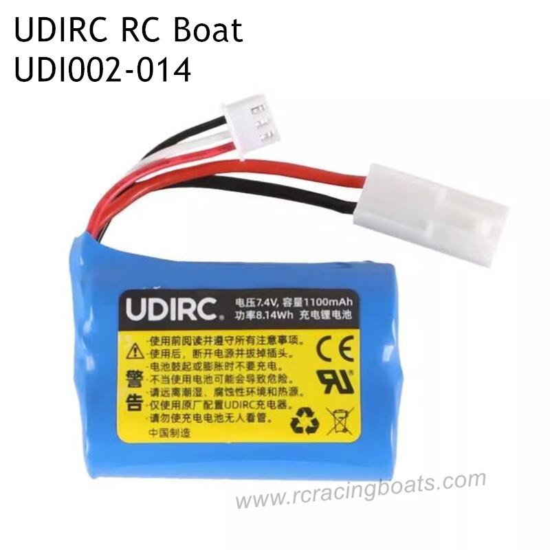 UDIRC UDI002 Tempo RC Boat Upgrade Parts 1100mAh Li-ion Battery