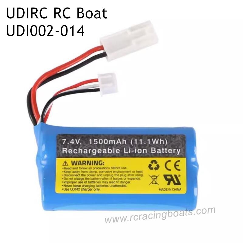 UDIRC UDI002 Tempo RC Boat Upgrade Parts 1500mAh Li-ion Battery