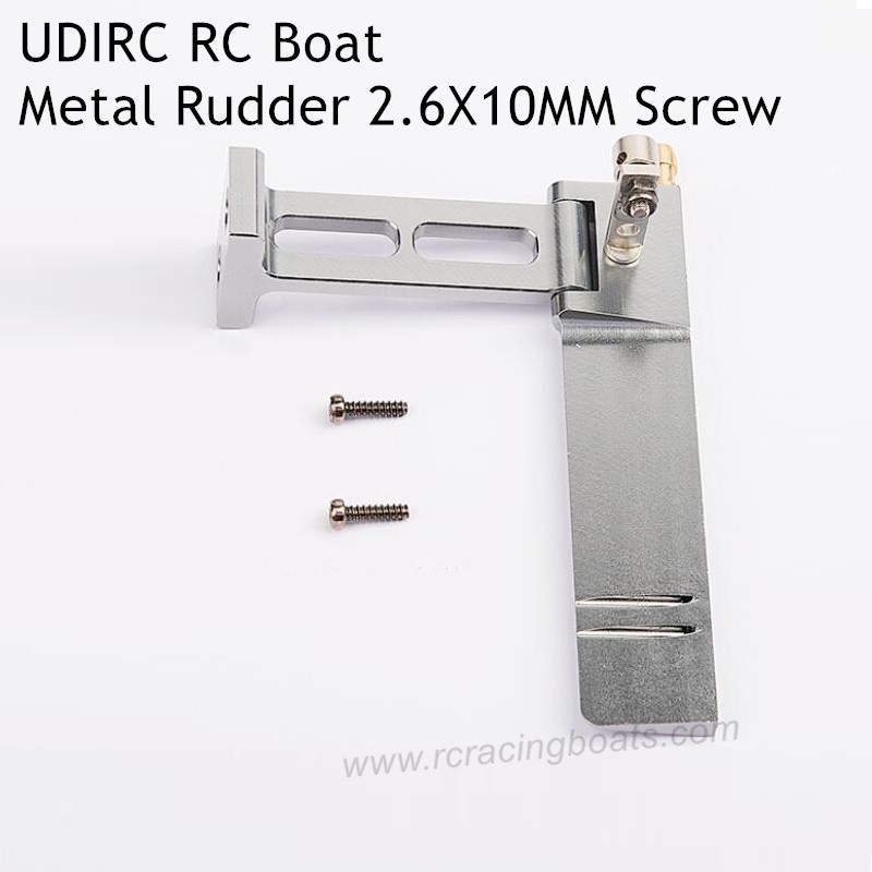 UDIRC UDI005 Arrow High Speed RC Boat Parts Upgrade Parts Metal Rudder 2.6X10MM Screw