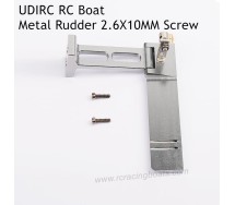 UDIRC UDI005 Arrow High Speed RC Boat Parts Upgrade Parts Metal Rudder 2.6X10MM Screw