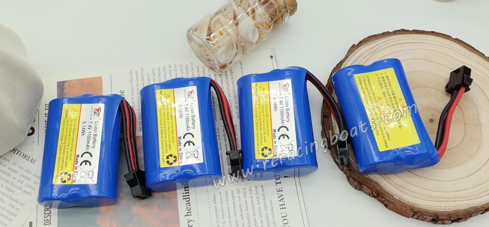 HONGXUNJIE HJ813 High Speed RC Boat Parts 7.4V 1100mAh Battery B001