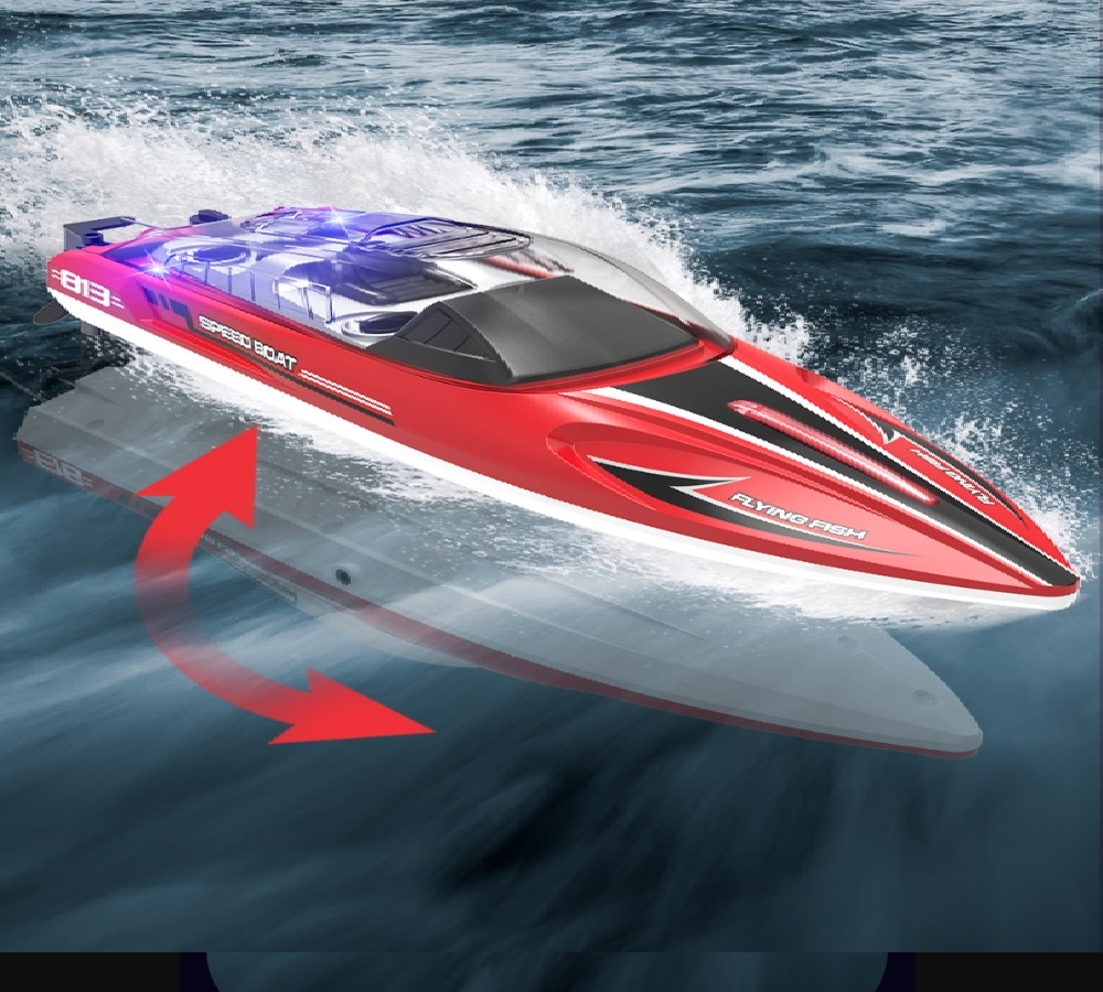 HONGXUNJIE HJ813 2.4G High Speed RC Speed Boat Automatic Reset