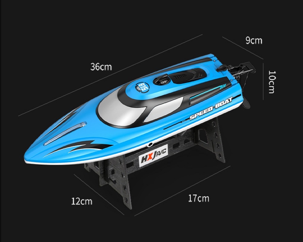 HONGXUNJIE HJ815 High Speed Remote Control Boat Blue Display