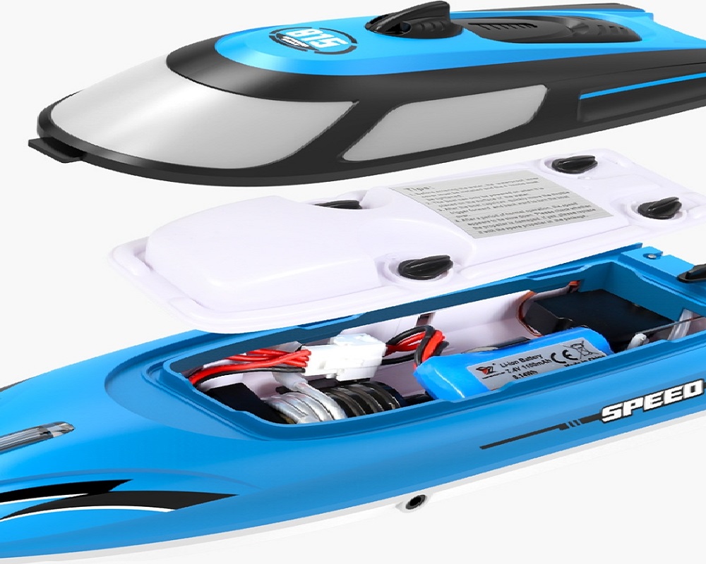 HONGXUNJIE HJ815 High Speed Remote Control Boat Inside Display