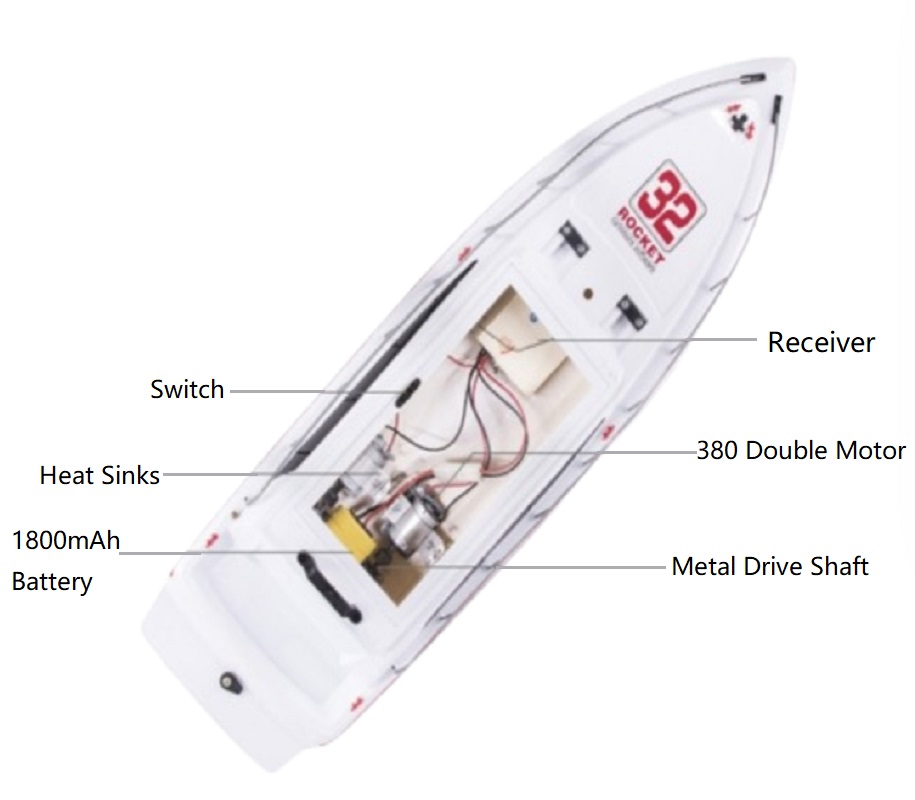 Heng Long  3837 2.4G ATLANTIC Yacht High Speed Boat