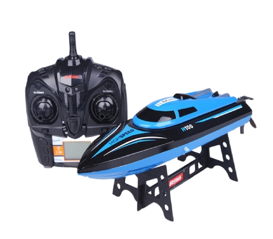 SKYTECH TKKJ H100 RC Speed Boat Blue with Transmitter